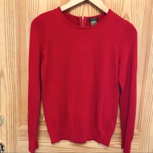 ANN TAYLOR RED SWEATER